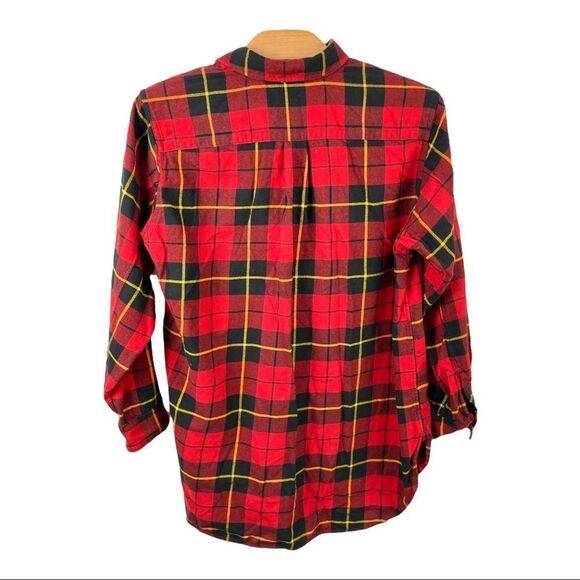 𝅺JW Anderson x Uniqlo Red Plaid Tunic Shirt Size XS - Picture 3 of 7
